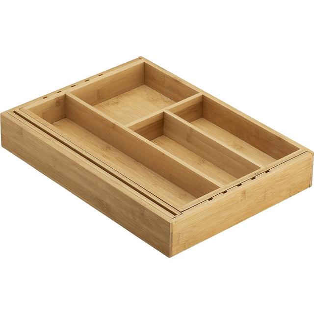 Expandable Bamboo Gadget Tray