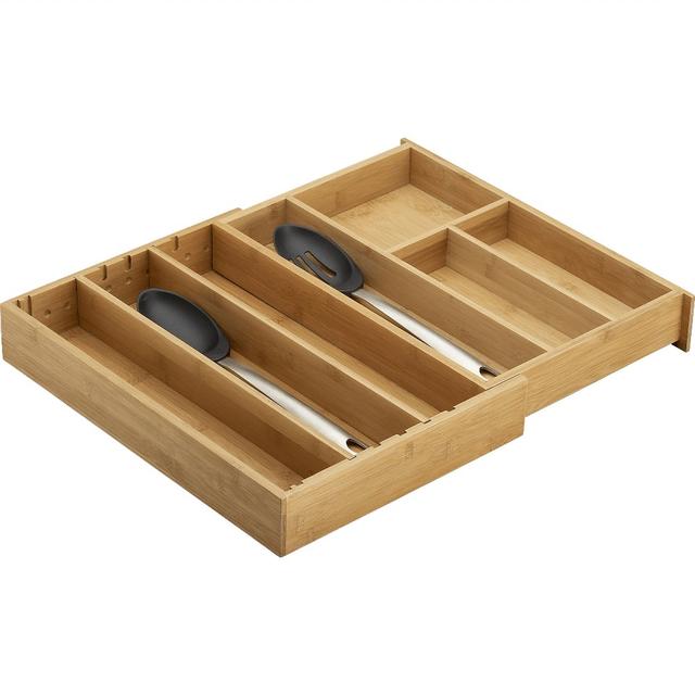 Expandable Bamboo Gadget Tray